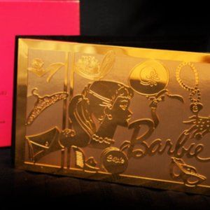 RARE Barbie - 24 kt plated FAO Schwarz Gold Plated 6 x 4 Photo Album